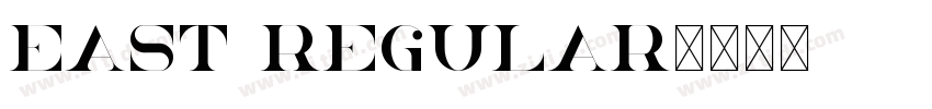 East Regular字体转换